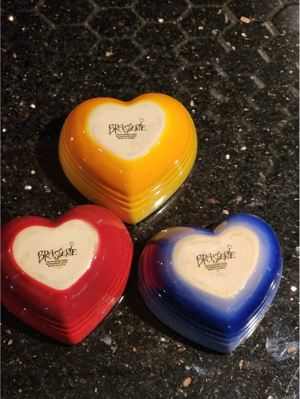 Brasserie Red Mini Pot Heart-Shaped Baking dish Casserole, SWEET, 3